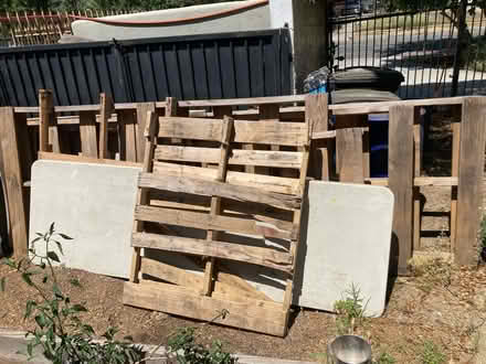 Photo of free Wood pallets and a table (Pasadena) #1