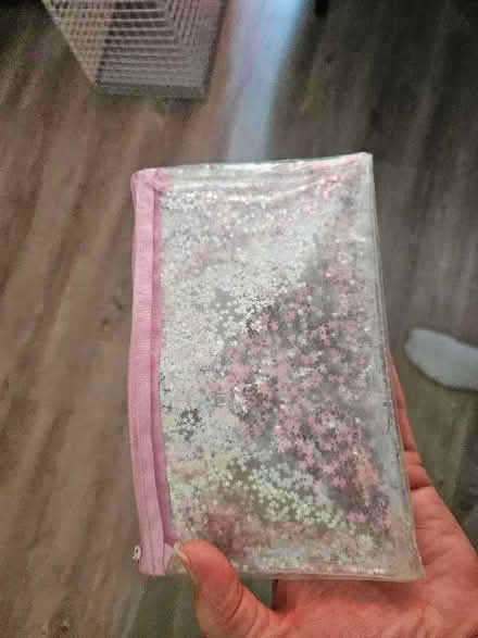 Photo of free Glittery clear pencil case (Brimscombe GL5) #2