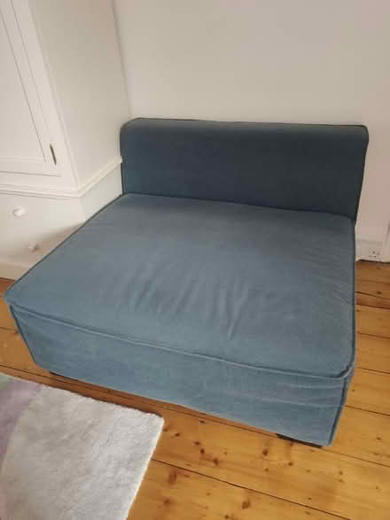 Photo of free Comfy blue one seater sofa (Colchester, CO3) #1