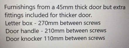 Photo of free Silver furnishings for door (Sale Moor M33) #1