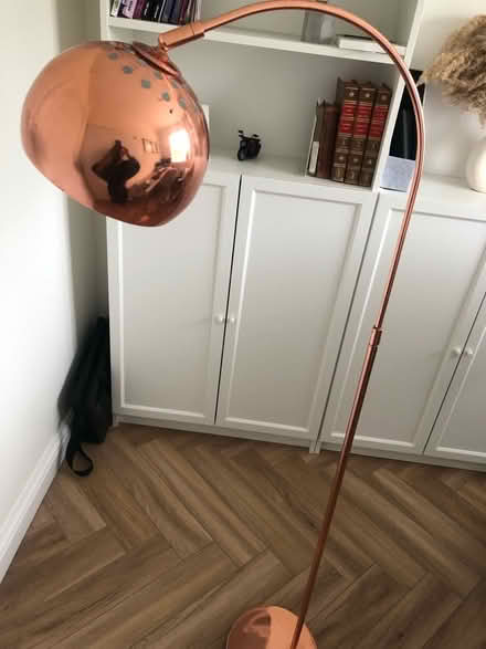 Photo of free Rose gold floor lamp (West Derby) #2