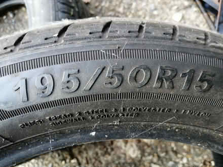 Photo of free 2x 195-50-15 tyres (Lords Wood ME5) #1