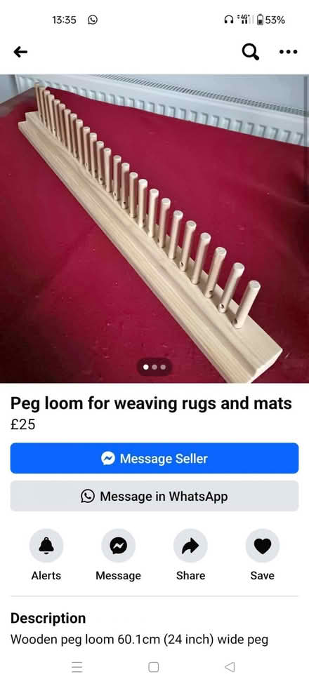 Photo of Peg Rug loom (Bare LA4) #1