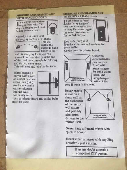Photo of free Large mirror in pine frame (Cobham, KT11) #2