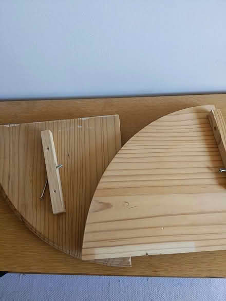 Photo of free Corner wood shelves (Ewell KT19) #2