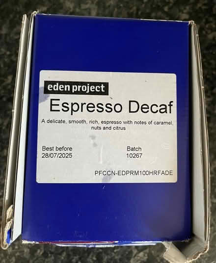 Photo of free 30 Eden Project decaf coffee pods (Woodstock) #2