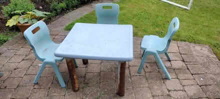 Photo of free Children's outdoor table and chairs (The Sands DH1) #1