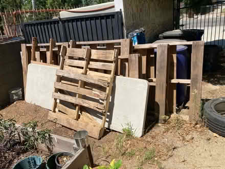 Photo of free Wood pallets and a table (Pasadena) #2