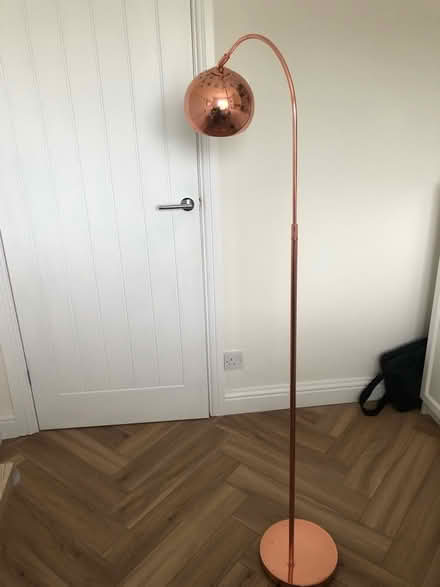 Photo of free Rose gold floor lamp (West Derby) #1
