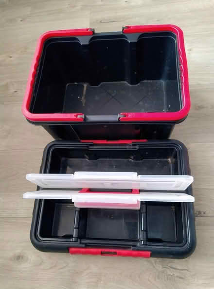 Photo of free Black/Red Plastic Toolbox (East Chichester) #3