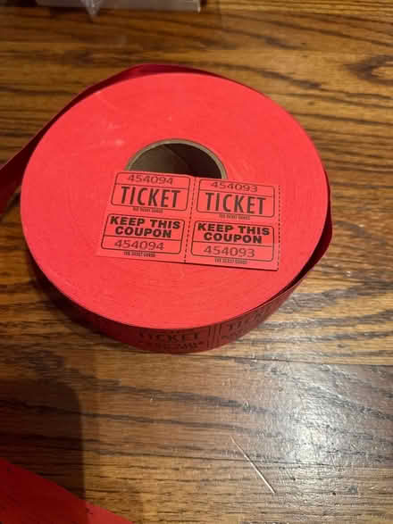 Photo of free Roll of tickets (North Los Altos) #2