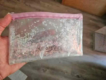 Photo of free Glittery clear pencil case (Brimscombe GL5) #1