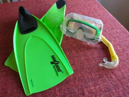 Photo of free Snorkel Set flippers & mask (Fleetville) #3