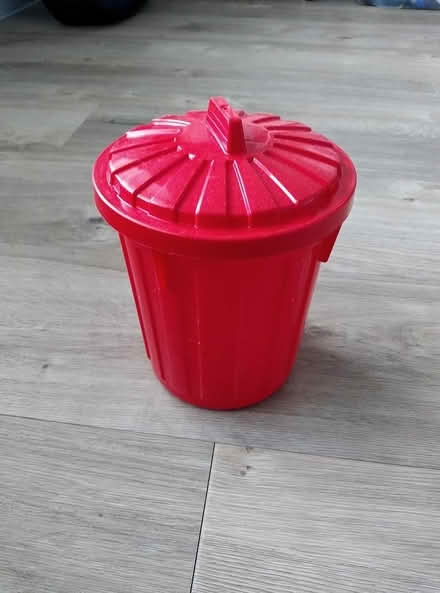 Photo of free Red Mini Dustbin Storage Pot (East Chichester) #1