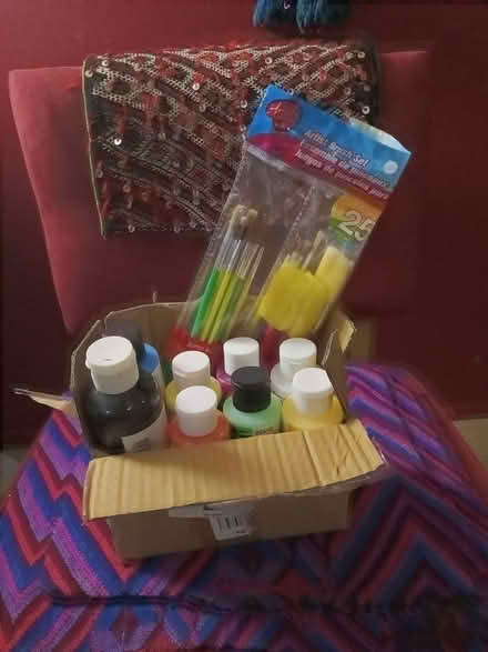 Photo of free acrylic paint + brushes (Lower East Side) #1