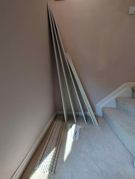 Photo of free Complete wall-mount shelf set (1533 Templeton Pl) #1
