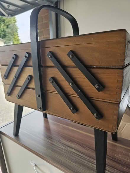 Photo of free Two old fashion sewing boxes (Woodside CR0) #2