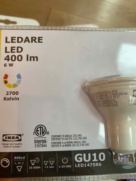 Photo of free LED light bulbs GU10 base (Nepean) #3