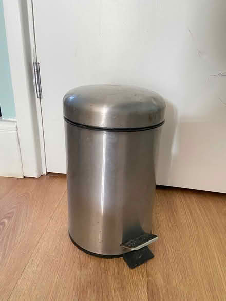 Photo of free Small brush chrome bin (TW12 Hampton) #1