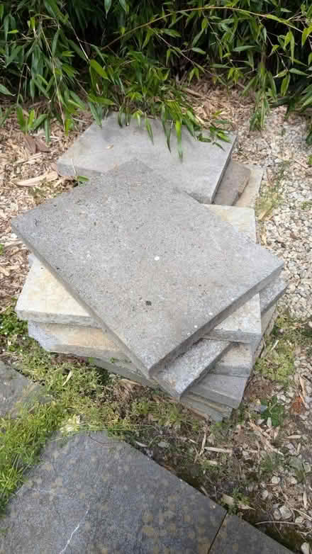 Photo of free 11 VERY heavy concrete slabs (Harefield) #1