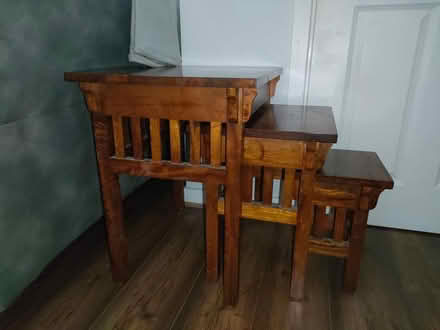 Photo of free Mango wood nest of tables (TN23) #1