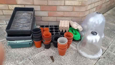 Photo of free Various Garden pots trays and cloches (Stifford Clays RM16) #1