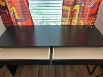 Photo of free Black iKea desk with two drawers (Westchase Fl) #2