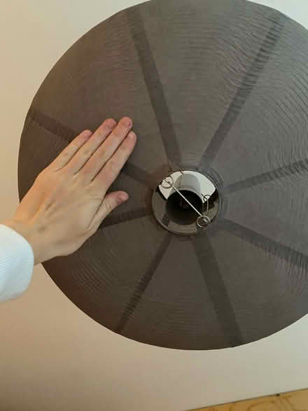 Photo of free Grey paper lampshade (Bethnal Green E2) #2