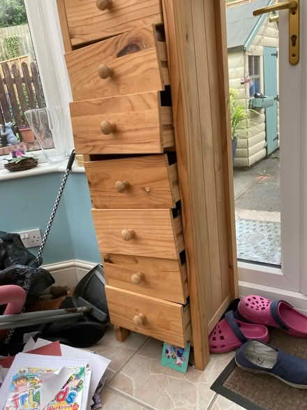 Photo of free Tall wooden drawers (DY2) #1