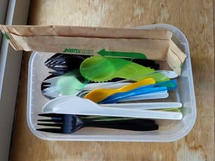 Photo of free Box of plastic/disposable cutlery (St Andrews KY16) #1