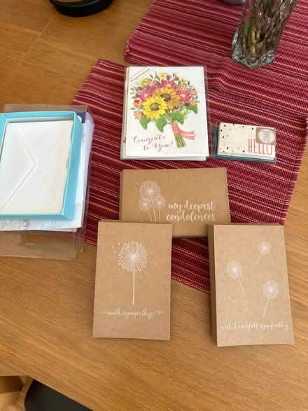 Photo of free Assorted sympathy and other cards (Torrance 90501 near Hull MS) #1
