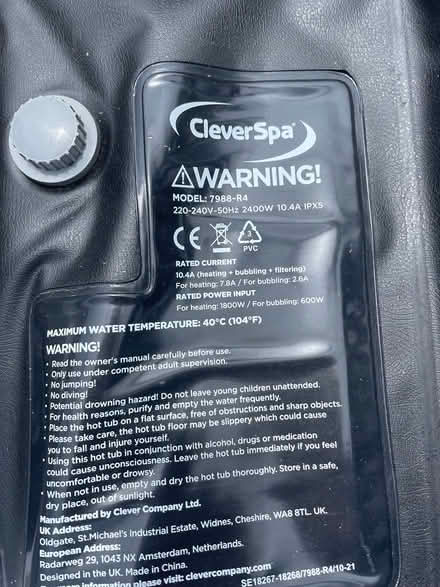 Photo of free Cleverspa hot tub - BROKEN (Pembury TN2) #2