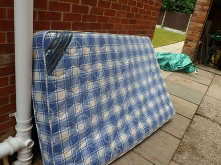 Photo of free 4ft Pine Bed and Mattress (Formby L37) #2