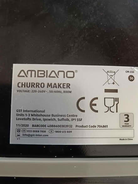 Photo of free Churro Maker (Royston SG8) #2