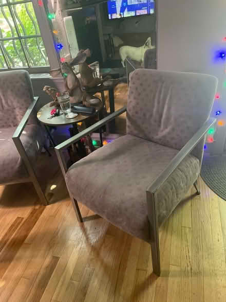 Photo of free Two upholstered chairs (Capitol Hill, Lincoln Park) #1