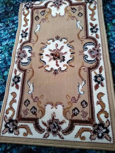 Photo of free small brown patterned rug (Upton CH49) #1