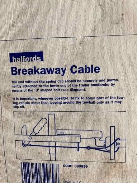 Photo of free Caravan or trailer safety cable (CT10) #2