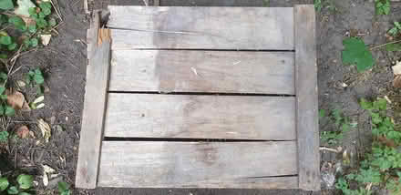 Photo of free Broken vintage veg crate (Old Trafford, M16) #1