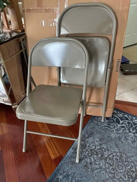 Photo of free Two metal folding chairs (Boyds, close to Germantown.) #1