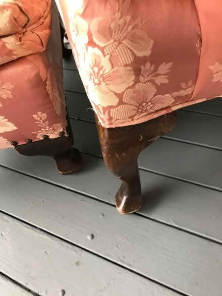 Photo of free Chair and ottoman (41 Hodges Avenue. Taunton) #4
