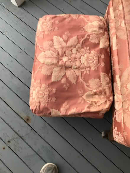 Photo of free Chair and ottoman (41 Hodges Avenue. Taunton) #3