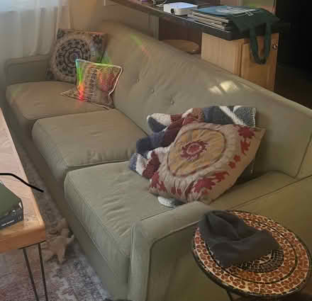 Photo of free Mid mod green couch — NICE (Baker) #1