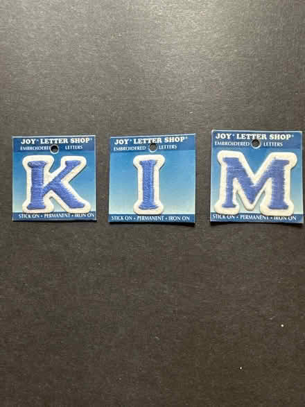 Photo of free Iron on letters K/I/M (North Bethesda) #1