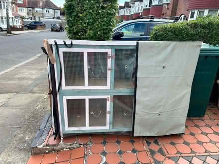 Photo of free Green wooden hutch (N11) #1