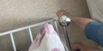 Photo of free Single bed metal used matress (Camborne) #2