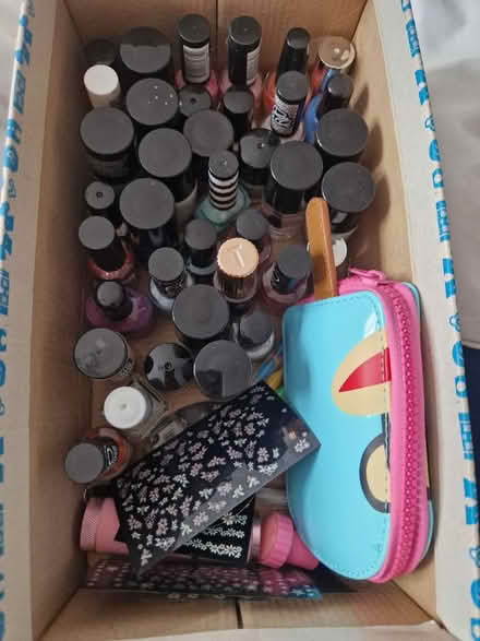 Photo of free Shoe box of nail varnishes (Allesley CV5) #1