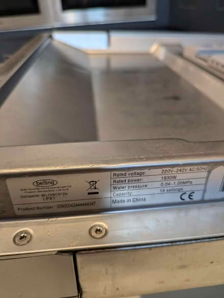 Photo of free Belling dishwasher - faulty (ME5) #3