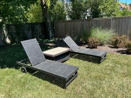 Photo of free Outdoor Chaise Lounge Chairs/Table (Winnetka) #2