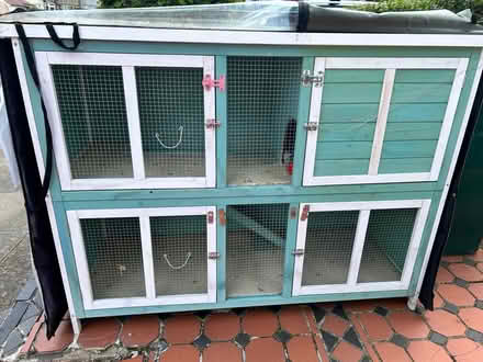 Photo of free Green wooden hutch (N11) #2