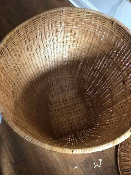 Photo of free Wicker laundry basket (Shermanbury RH13) #1